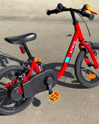 Bici bambino 2 in 1 3-5 anni DISCOVER 500 rossa 14