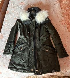 Parka Guess verde militare donna