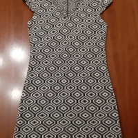 Vestito donna talco con maglia lunga tg.S