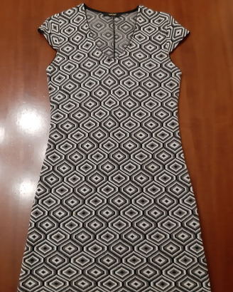 Vestito donna talco con maglia lunga tg.S