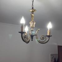 Lampadario in arte povera  come nuovo