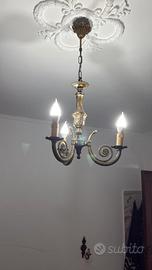 Lampadario in arte povera  come nuovo