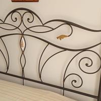LETTO MATRIMONIALE IN FERRO BATTUTO