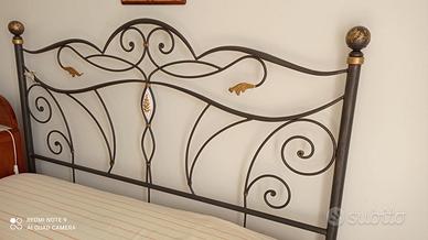 LETTO MATRIMONIALE IN FERRO BATTUTO