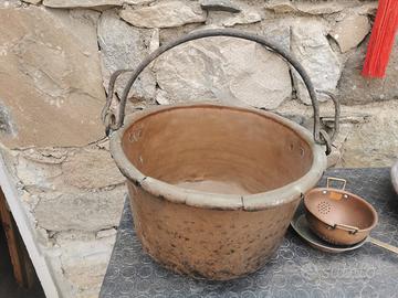 paiolo e contenitore in Rame 