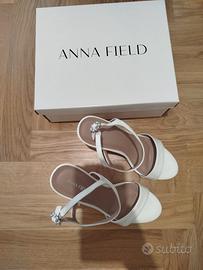 Sandali bianchi tacco sposa