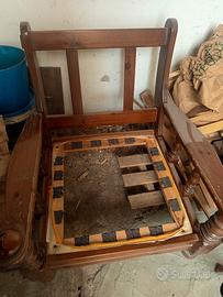poltrona in legno 