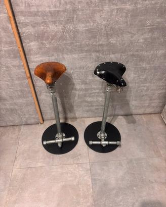 Coppia Sgabelli Artigianali Stile Industrial