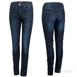 PANTALONE JEANS MOTO MOORE DONNA + FIBRA KEVLAR