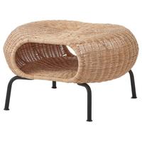 GAMLEHULT Poggiapiedi con contenitore, rattan Ikea