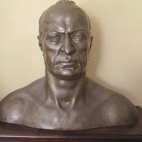 Busto Mussolini in bronzo
