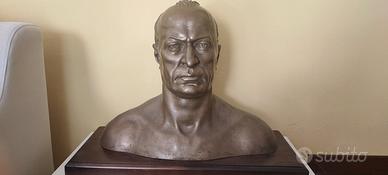 Busto Mussolini in bronzo