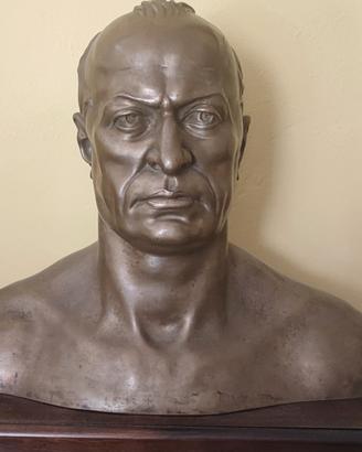 Busto Mussolini in bronzo