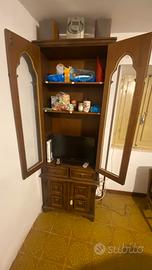 Vetrinetta piu mobiletto a 2 ante piu 2 cassetti