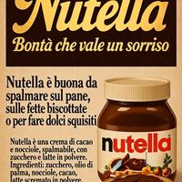 Poster pubblicità Nutella Ferrero 