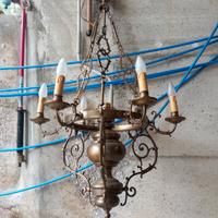 Lampadario Ottone Nuovo