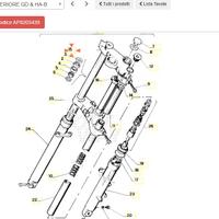 Piastra superiore forcella Aprlia RS50 AP8203439