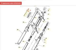 Piastra superiore forcella Aprlia RS50 AP8203439