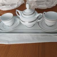 Set porcellana puro platino limoges strahl Té te