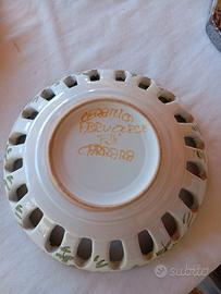 centrotavola in maiolica 