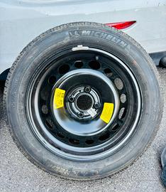Ruota di scorta Peugeot 195/55 R16 + kit + vasca