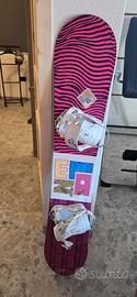 Snowboard + attacchi soft + scarponi morbidi