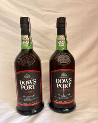 Dow’s wine ruby port 2 bottiglie 75cl