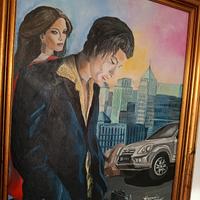 tela 40x50 con cornice 