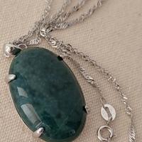 Collana in argento 925 e agata indiana naturale 