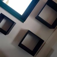 Set 3 cubi neri da arredamento