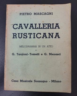 cavalleria rusticana mascagni libretto opera ita