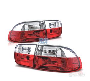 FANALI HONDA CIVIC 91-95 ROSSO CROMATO