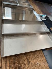 Vassoi acciai inox aisi 304