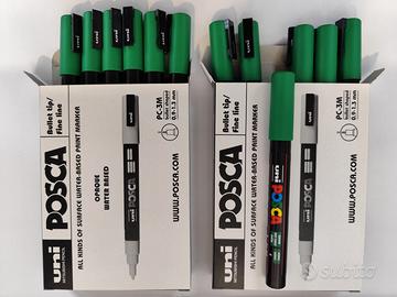 12 Uni posca pc-3m verde