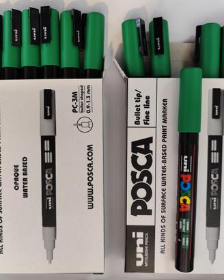 12 Uni posca pc-3m verde