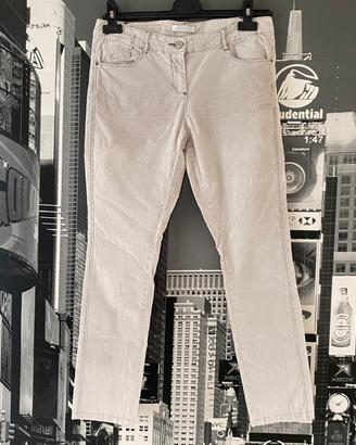 Pantaloni velluto beige donna taglia S