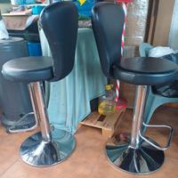sgabelli girevoli in pelle