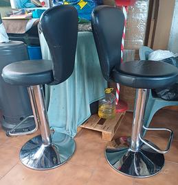 sgabelli girevoli in pelle