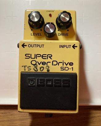 Boss SD-1 Super OverDrive vintage anni '80 Japan