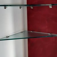 mensole in cristallo 