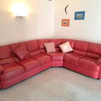 Divano in pelle vera 6 posti