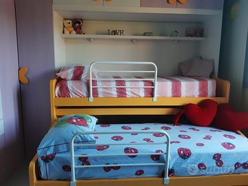 3 lettini per cameretta senza armadio