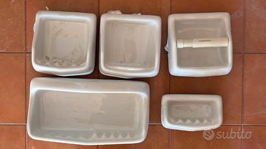 Dono porta sapone porta rotolo da incasso vintage