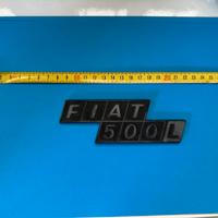 Scritta fiat 500 L epoca