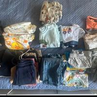 cartone vestiti bambino