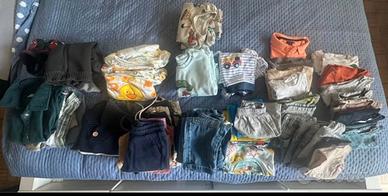 cartone vestiti bambino