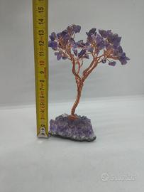 Albero della Vita Ametista Drusa Base Rame 14 cm