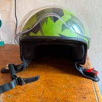 Casco jet con visiera