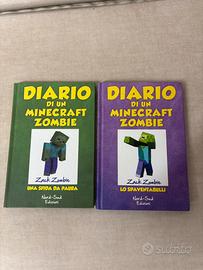 Lotto 2 libri Diario di un Minecraft Zombie