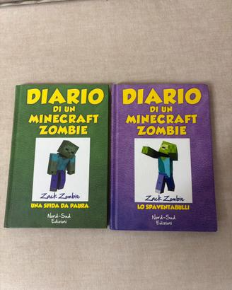 Lotto 2 libri Diario di un Minecraft Zombie